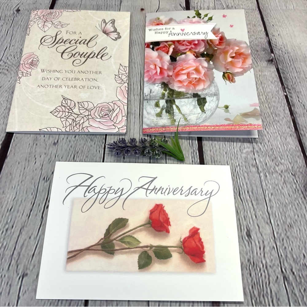 Current Anniversary Cards- Set of 3 New in Pkg LGC-4